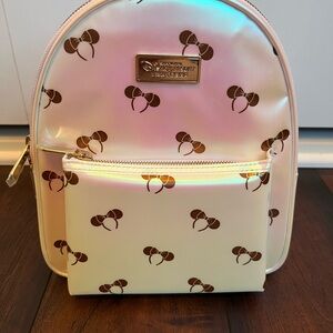 Loungefly Disneyland Shanghai Iridescent Minnie Mouse Backpack